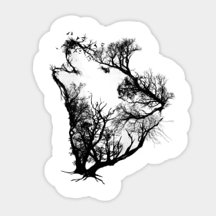 WOLF TREE Sticker